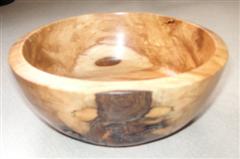 Silver birch bowl by Keith Leonard